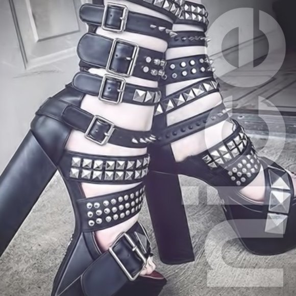 CHARLA TEDRICK SID PLATFORM BOOT BLACK - Picture 6 of 6